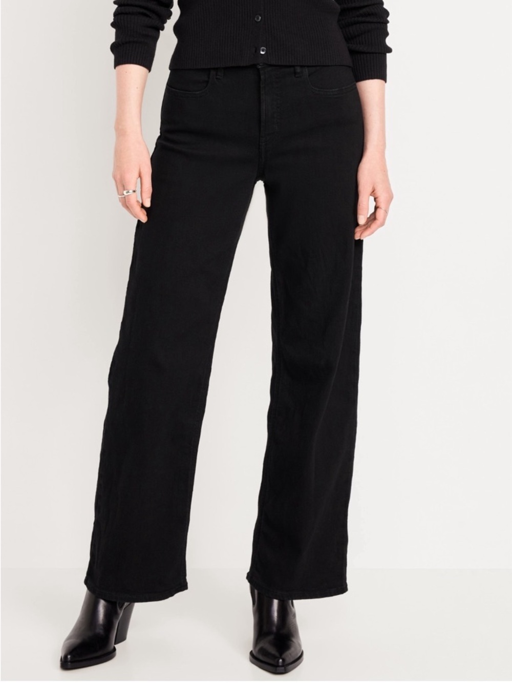 NWT Old Navy Women's High Rise Wow Wide-Leg Jeans 8P